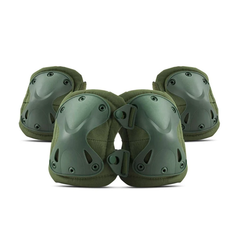 

4pcs Military Knee Protector Tactical Knee Elbow Pad Support Outdoor Sport Hunting Skating Safety Gear Knee Guard Elbow Shell