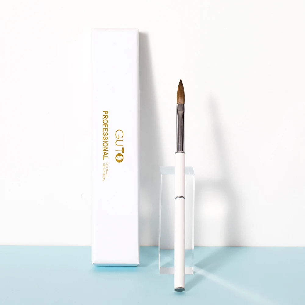 

Hot Sale GUYO  100% Pincel Sable Acylic Brush For Nail Beauty Accept Custom Logo, White