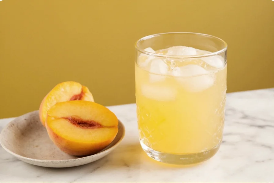 white peach ginger ale