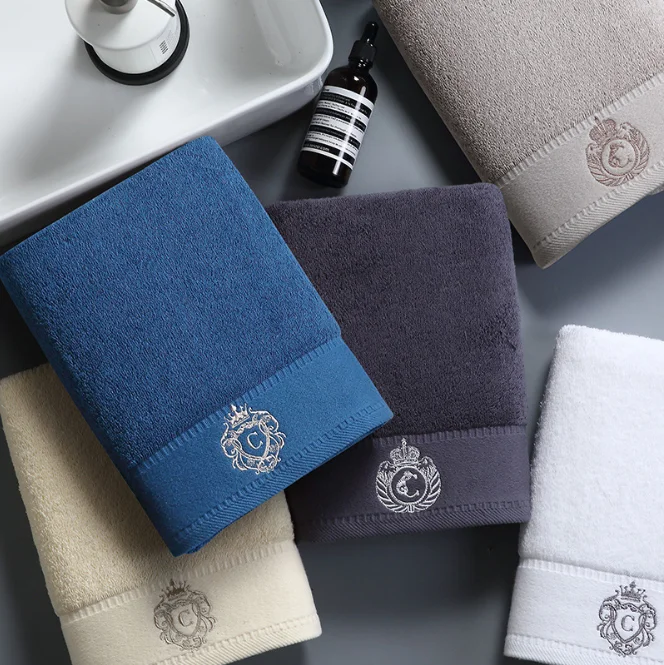 
Hot Sale Luxury 5 star hotel use Gift Box packaging bath towel 100 cotton sets 