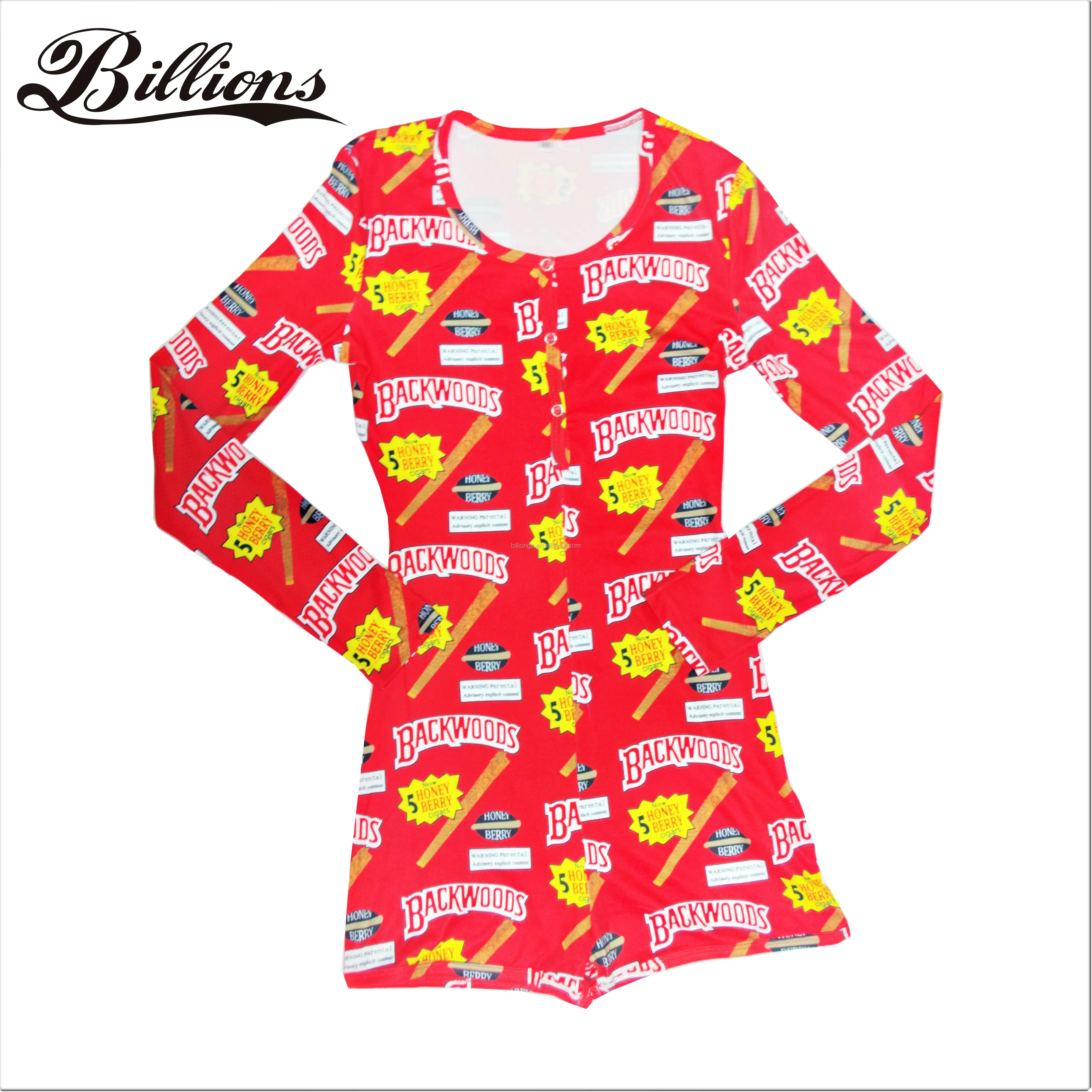 

Good Quality Billions Pajamas Sexy Custom LOGO Christmas Onesie, Customized color