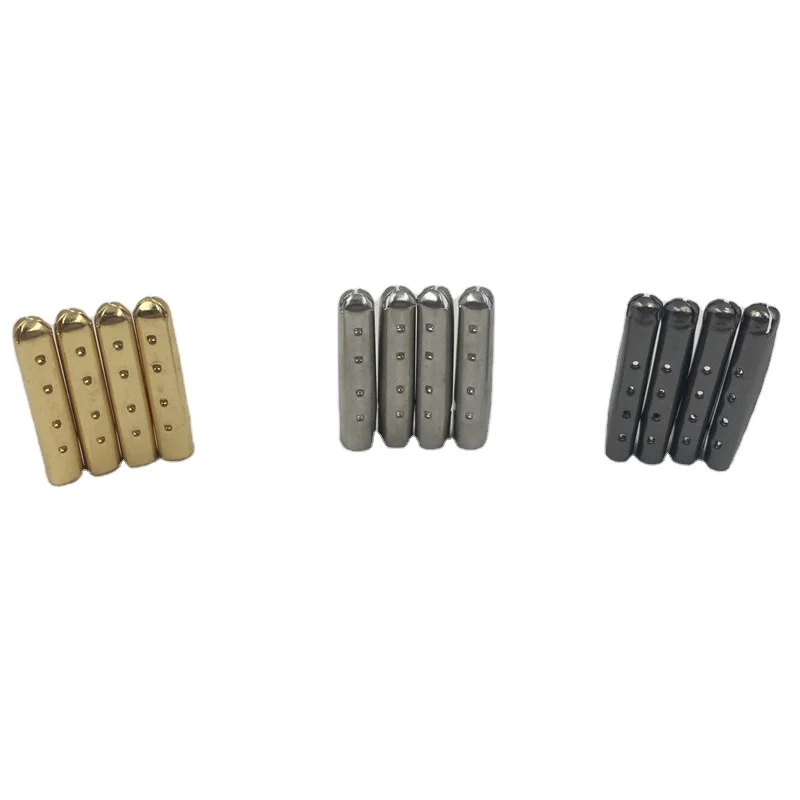 

Xuansi Bullet Metal Lock Clips Flat shoelaces metal straps shoelace metal tips, Gold /silver/ black