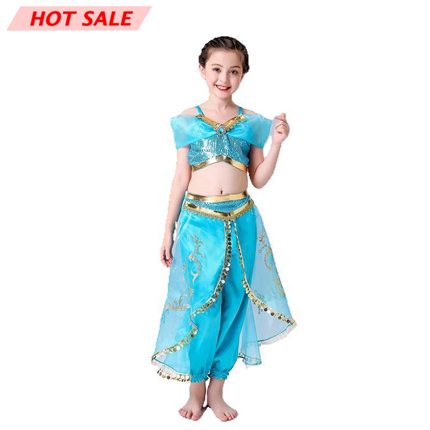 Disfraz de princesa jasmine para niñas y adultos, traje de bailarina de  vientre árabe, pantalones sexys