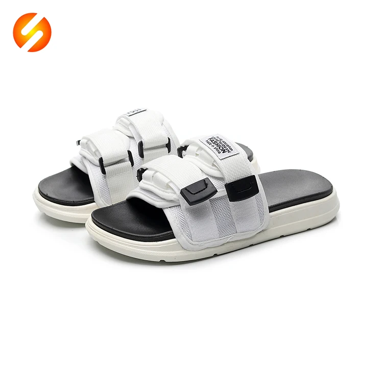 

Casual style fashionable all size range pvc sole summer women's sport slippers, White,black,camo