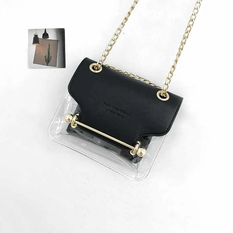

Messenger Shoulder clear jelly duffle bag