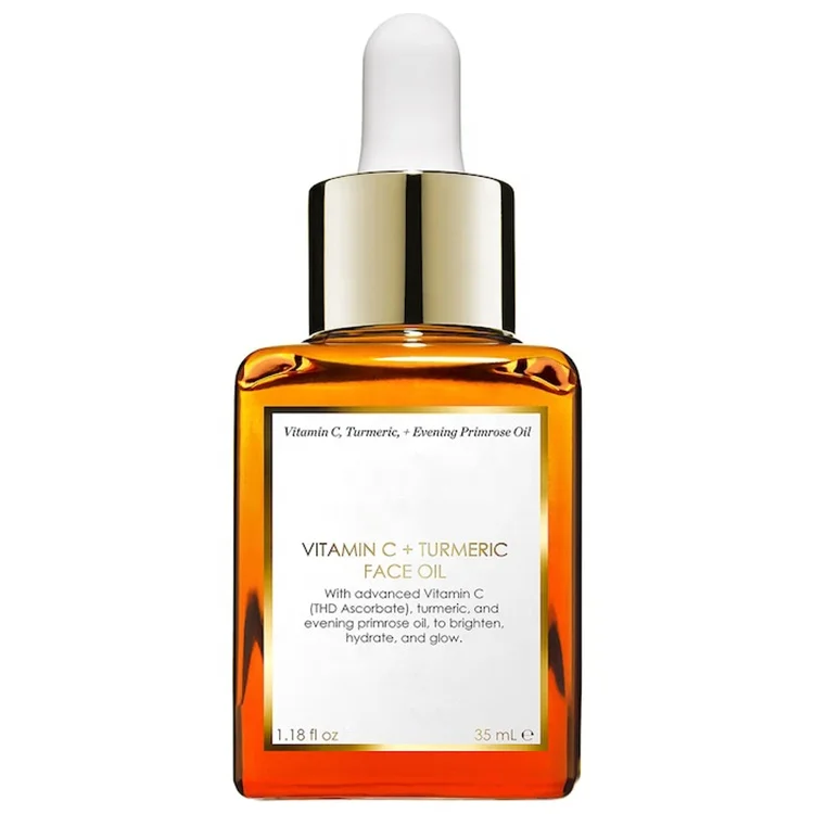 

Natural plants cruelty free Moisturizing Anti-aging Brighten Whitening Vitamin C turmeric face and body OIL