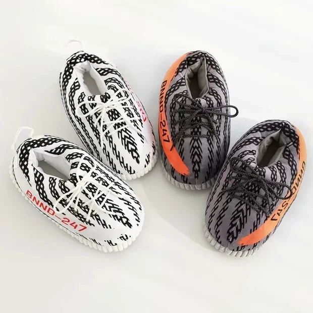 

Wholesale Plush yeezy Unisex Warm Indoor Slippers, As picture