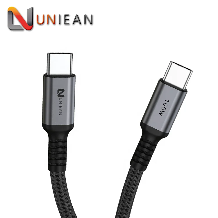 

Braided USB Type-C to USB Cable 1m/2m/3m PD Fast Charging Data Cable for Android Mobile Phone Laptop 100W 5A Type-C USB Cable
