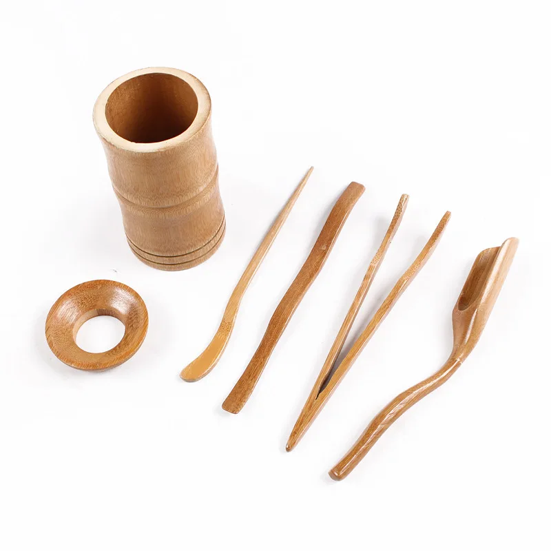 

Home Tea Tong High Quality Chinese Kongfu Ceremony Utensils Set Bamboo Accessories