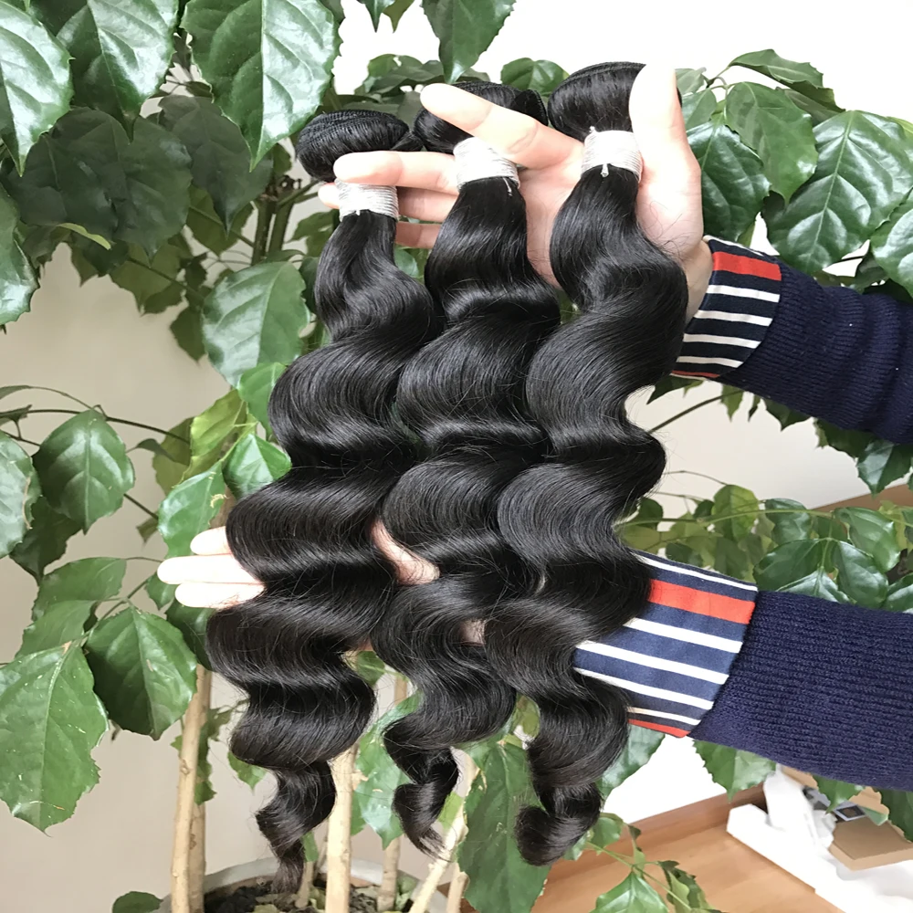 
cuticle aligned raw virgin hair,natural color human hair bundles 