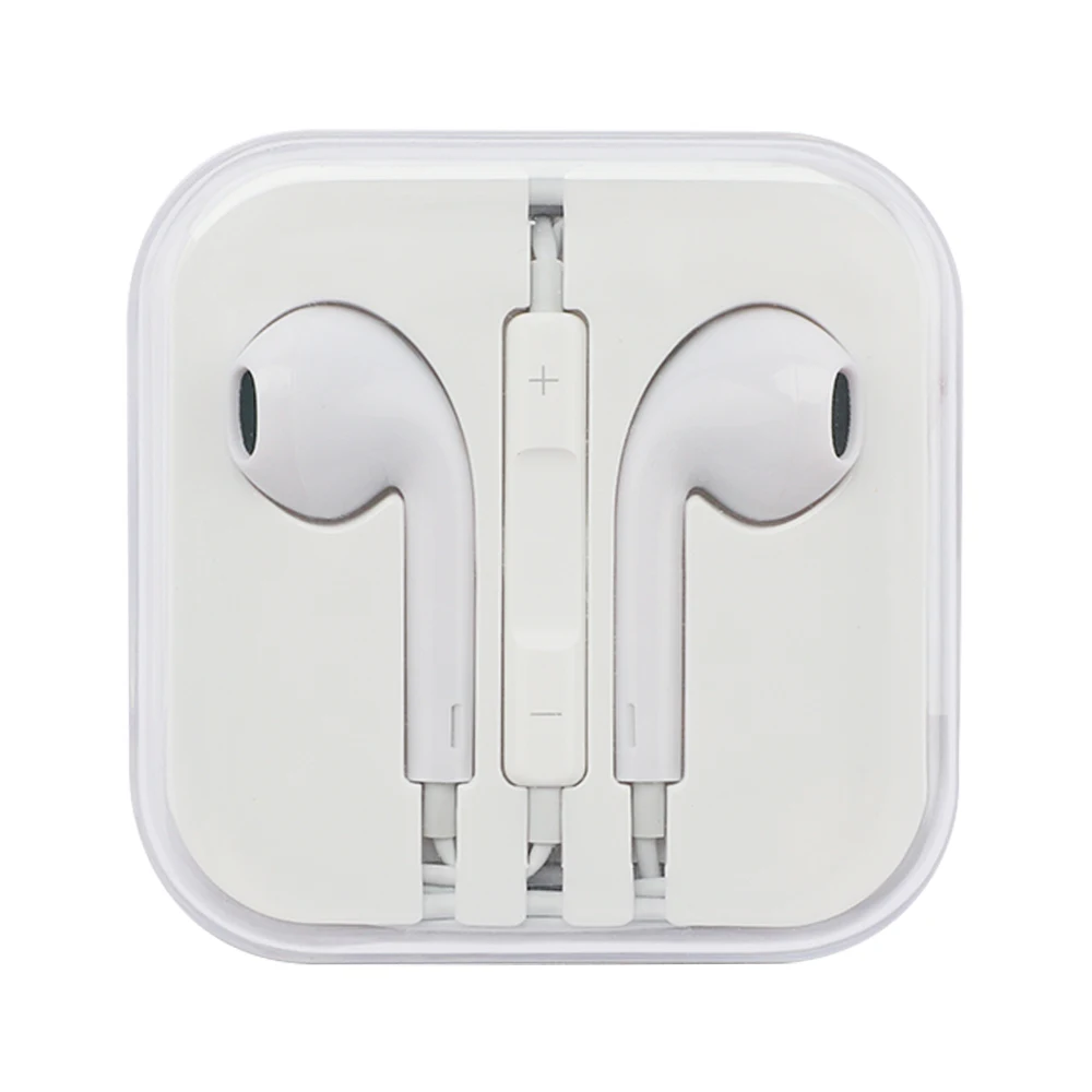 

Hot Selling Headset Jack 1.2m Wired With Mic 3.5mm Headphone For iPhone Android, White