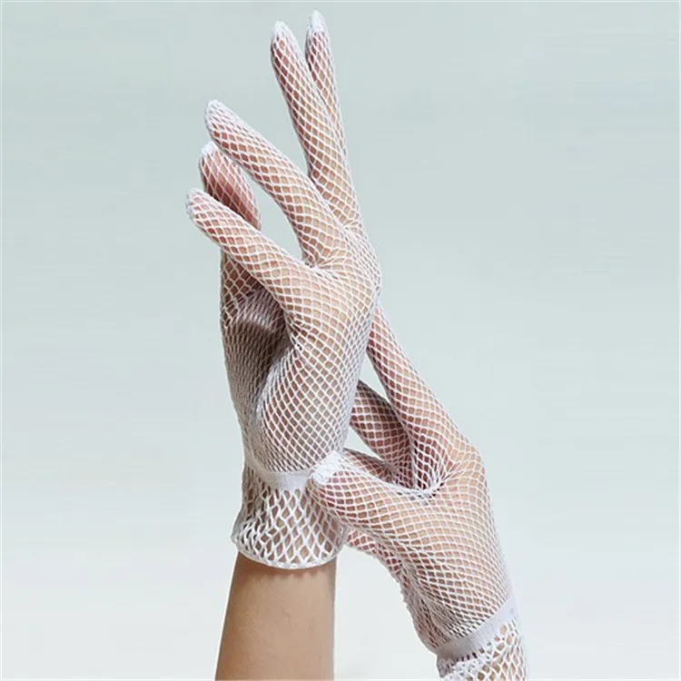 
Women Wedding Short Fishnet Gloves 