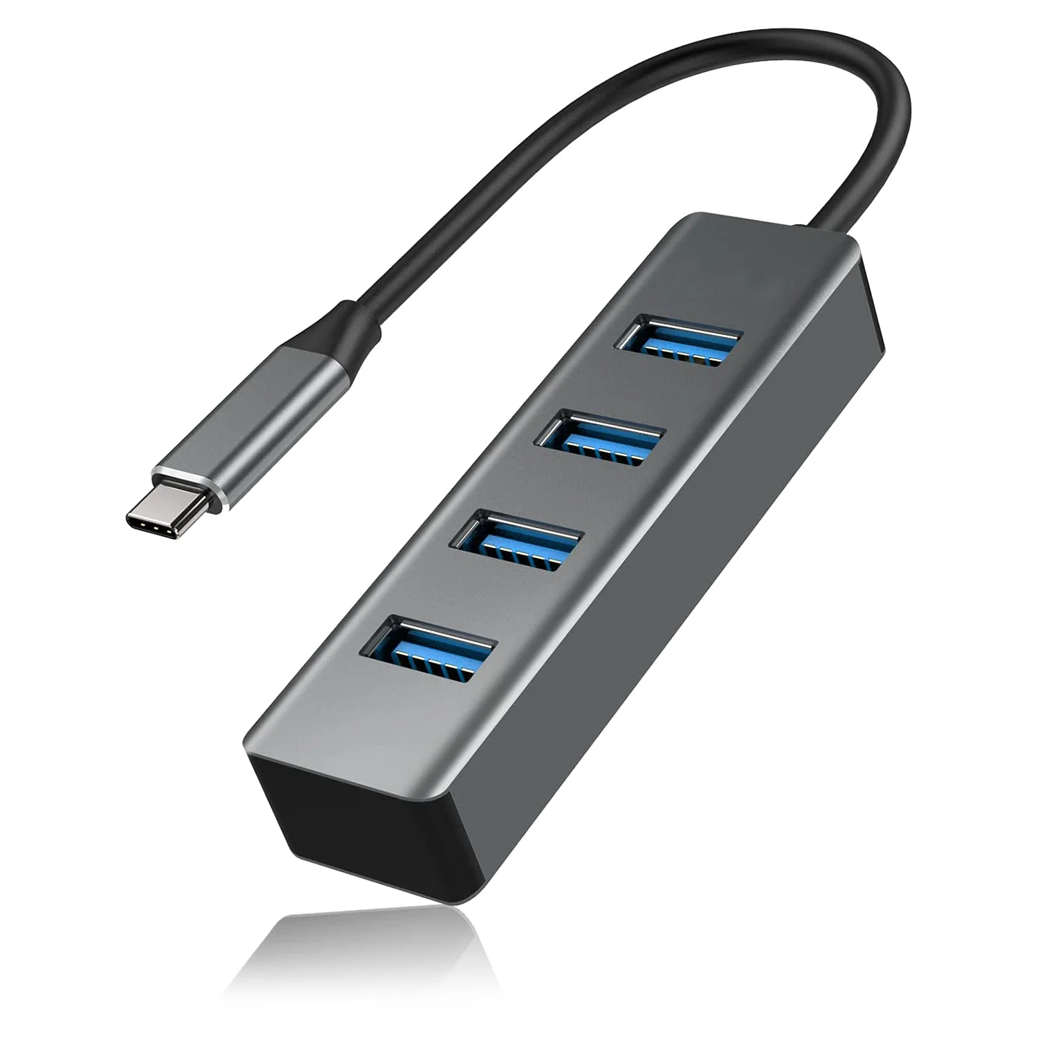 

USB C Hub to USB Hub with 4 USB 3.0 Ports for MacBook Pro/Air iPad Pro Chromebook XPS and More