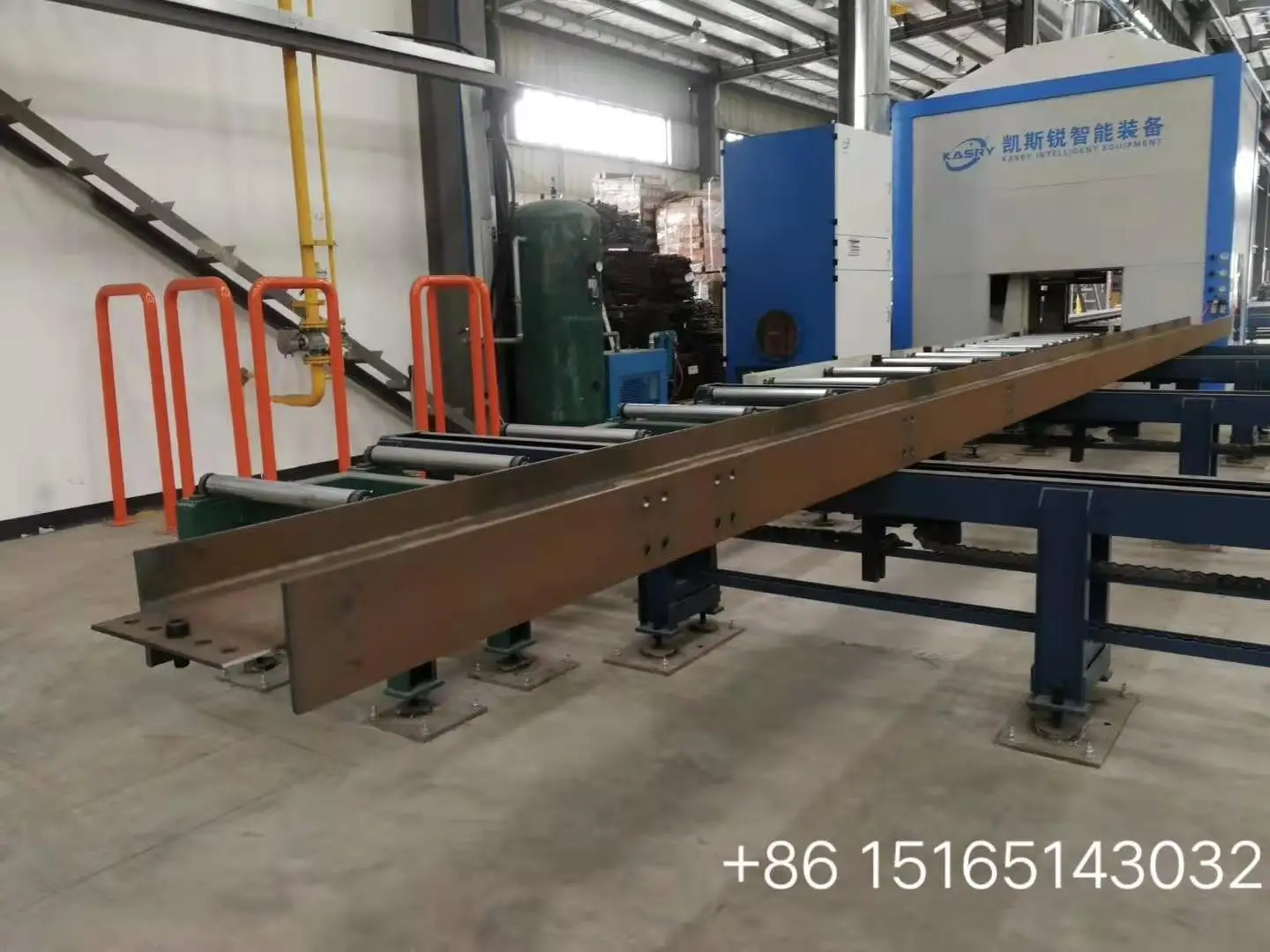 Cnc Plasma Oxyfuel Robotic H Beam Cutting Production Line For Steel