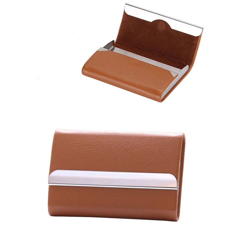 

Professional Metal Business Card Holder Pocket Credit Card Case Card Wallet, Black,blue,gray,silver,red,gold