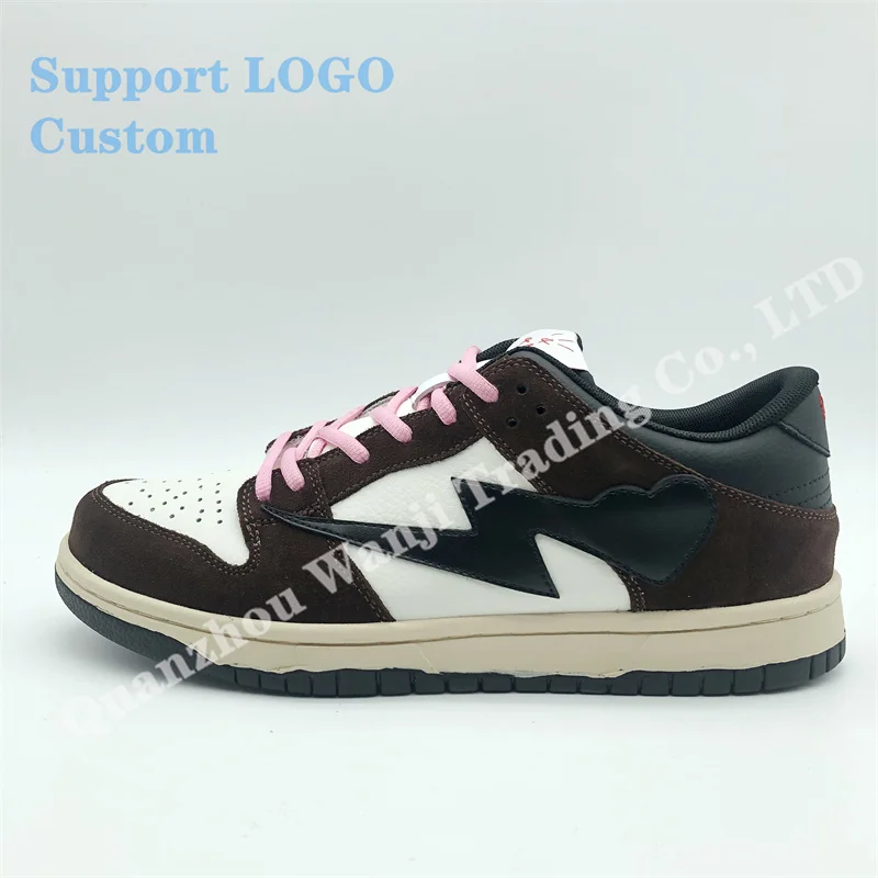 

Oem leather printing wholesale manufacturer small order free design branded customize low nk women's men's custom logo sneaker