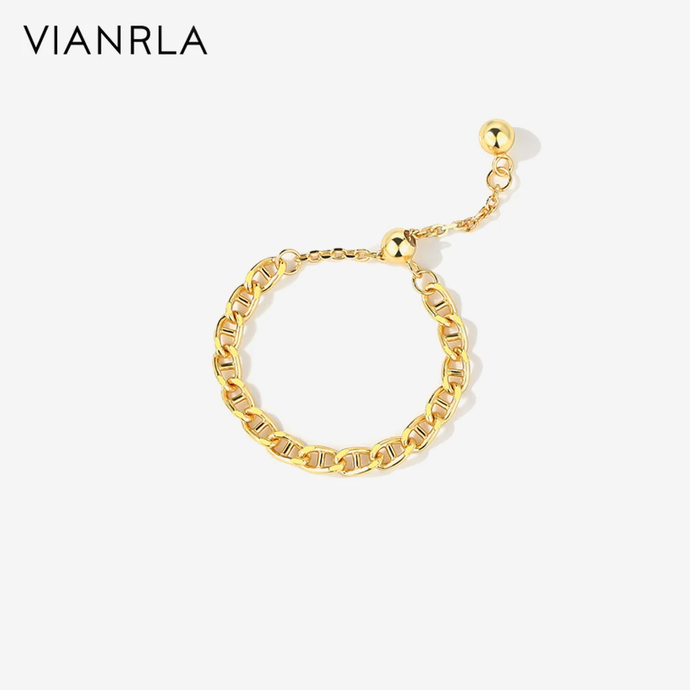 

VIANRLA 925 Sterling Silver Ring Twist Adjustable Ring Minimalist Style Nickle Free Laser Logo Support Drop Shipping Gifts