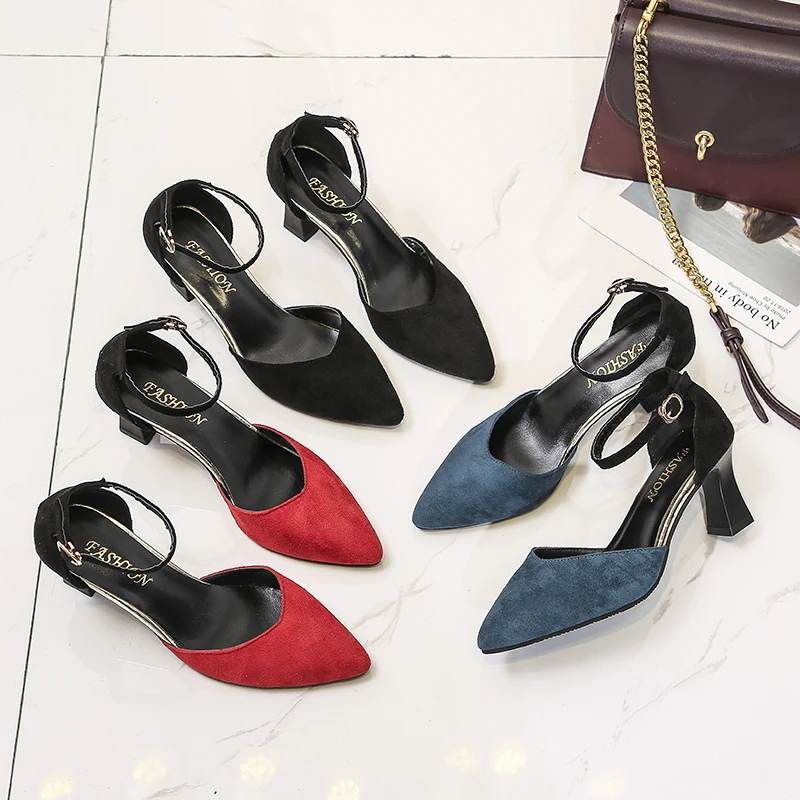 

35-44 Women's special shoes Baotou bag heel heel high heels