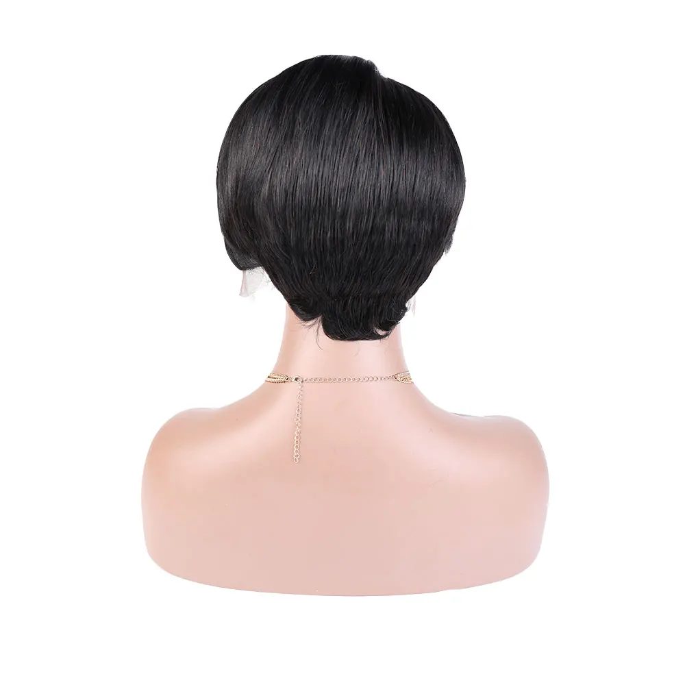 

Wig Vendor 100% Virgin Human Hair Short Bob Lace Front Wigs Pre Plucked Side Part Pixie Cut Wig Wholesale