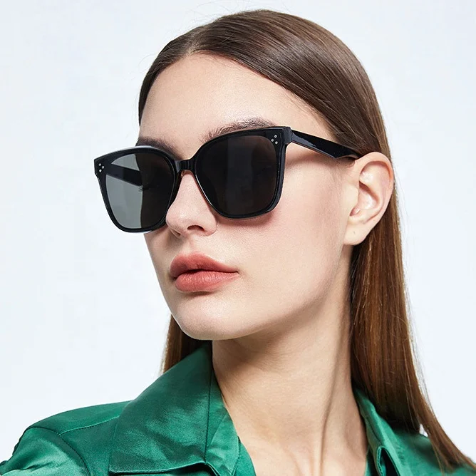 

Korean Style Women Sun Glasses TR90 Fashion Designer Men Shades Famous Brands Nylon Lenses Big Frame Sunglasses Ready Stock