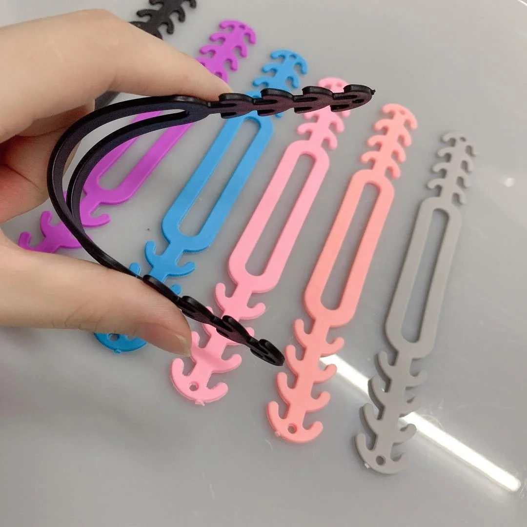 

Fashionable PVC face masking strap extender adjuster hook grips clip, As display