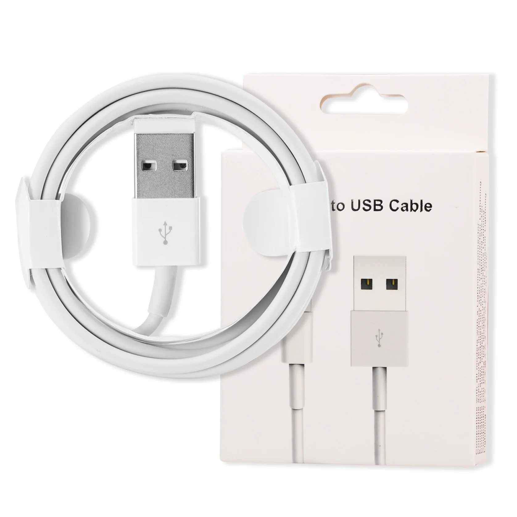 

2M Original USB Cable for iphone 7 8 x 11 12 usb data cable, White
