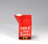 Skin color of santa Christmas milk bottle cup ceramic milk for santa