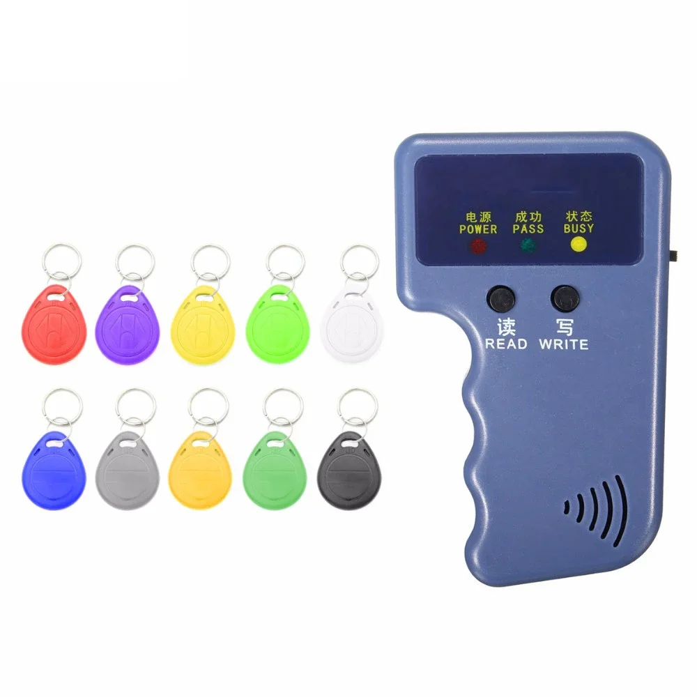 

Handheld 125Khz Programmer Id Card Rfid Reader Writer Duplicator Copier