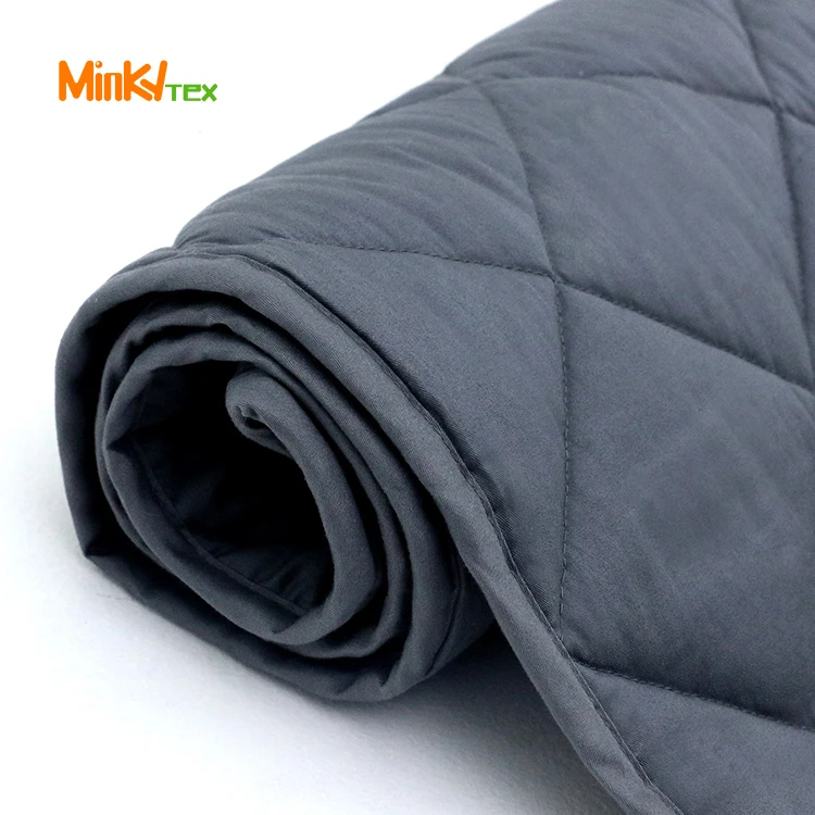 
Certified 100% Cotton Material 15 lbs Adult Weighted Blanket With Premium Glass Beads 