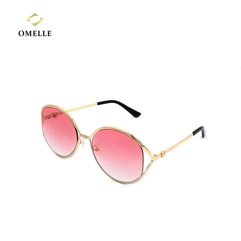 

OMELLE Vintage Top Selling Wholesale UV400 Metal Sun Glasses Women Ready To Ship