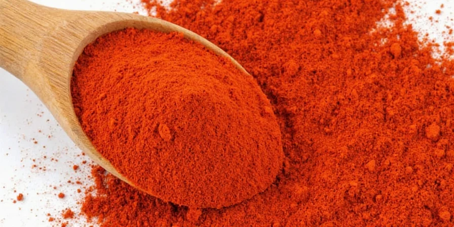 Spice rack with labeled containers including paprika