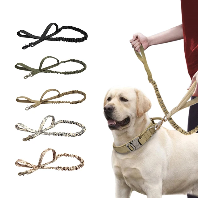 

Hand Free Heavy Duty Nylon Braided Medium Large Dogs Bungee Dog Leash, Customized color