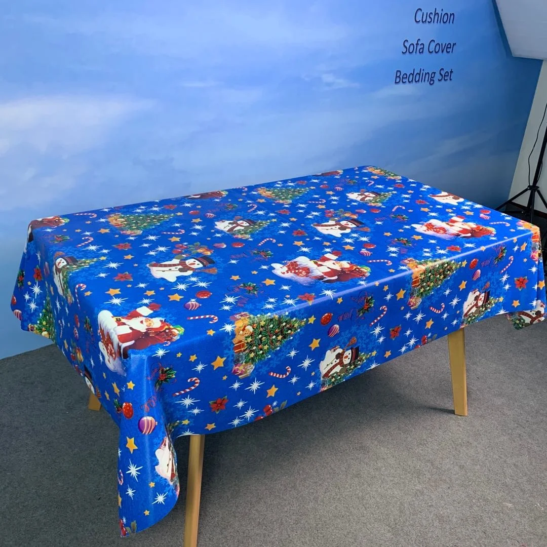Designer Christmas Holiday Decoration Plastic Pvc Clear Linen Table