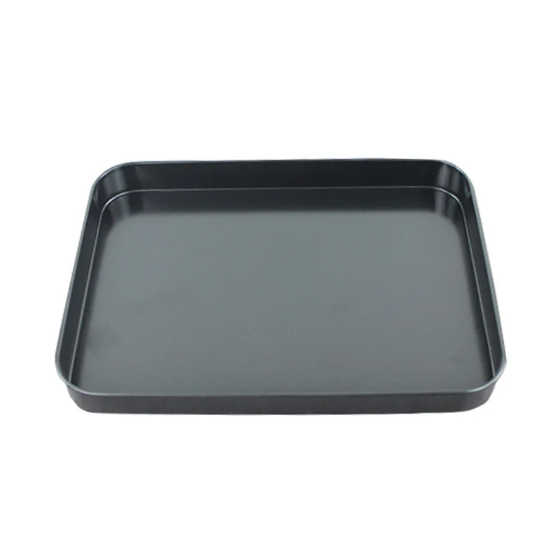 

A22 carbon steel baking pan non-stick surface black biscuit tray 24.5*18.5CM