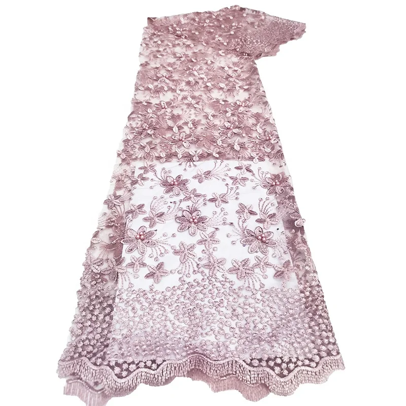 

lace fabric factory in China custom soft rhinestone tulle mesh lace fabric, Accept customized color