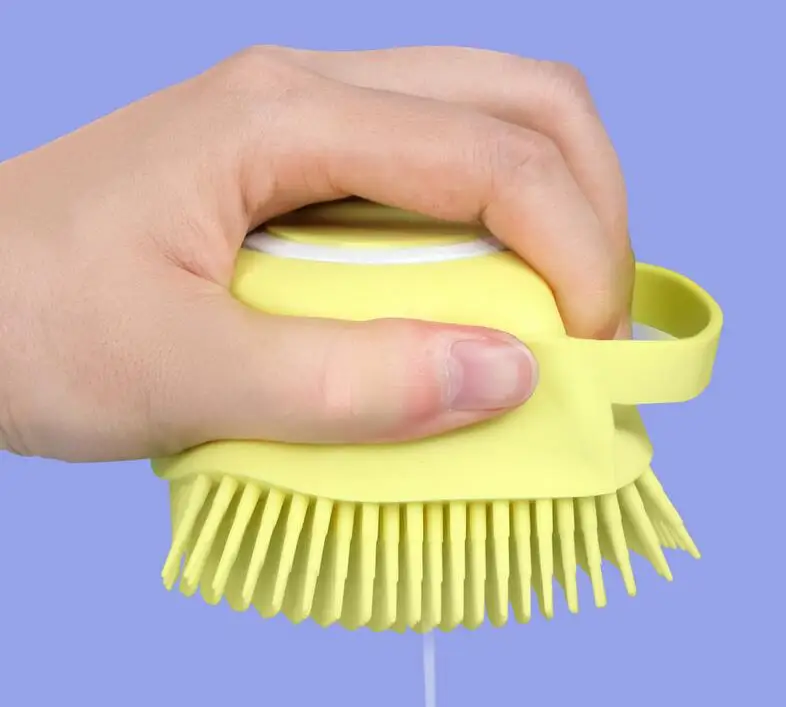 Best Silicone Baby Bath Brush Body Massage Brush. Children Can Use The