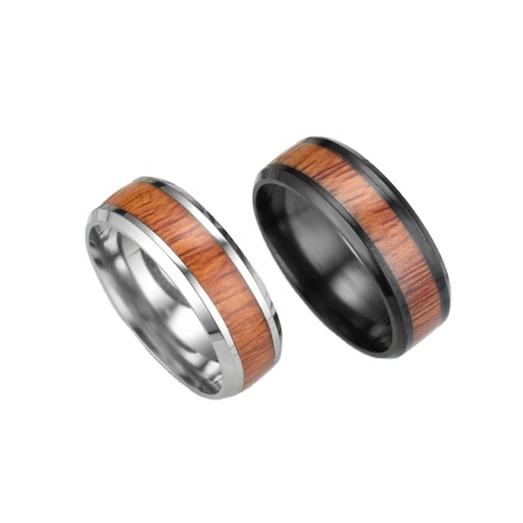 

Tungsten Carbide chunky thumb Rings Men's Wedding bands Retro plain fine jewelry Wood Grain Design Fashion Party Gift bijoux A8Q, Support custom