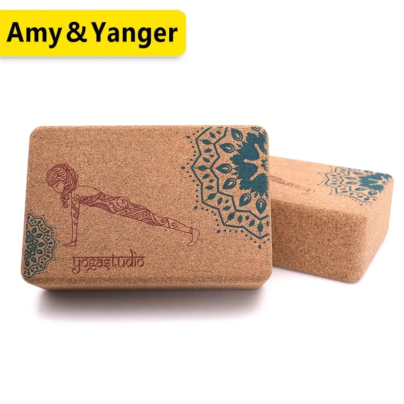 

cork yoga block Amazon high click rate natrual eco friendly custom print cork non toxic organic recycled