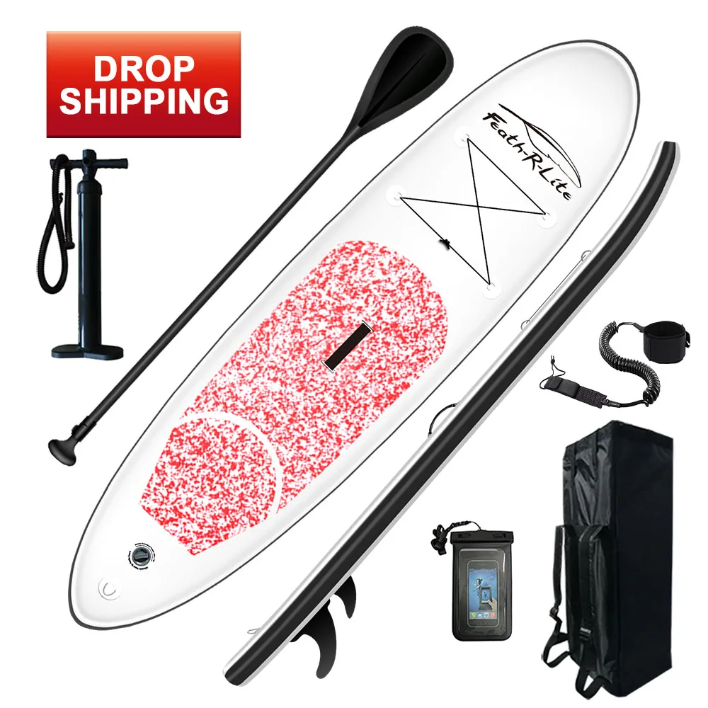 

FUNWATER drop shipping sup paddle board surfboard powered surfing sup inflatable paddle board with, Black,bleu,green,red