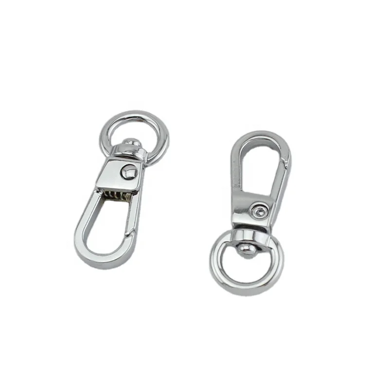 

Nolvo World 32*9mm 3/8" chrome small size 6 colors round head Small dog buckle snap hook key chain bag accessories