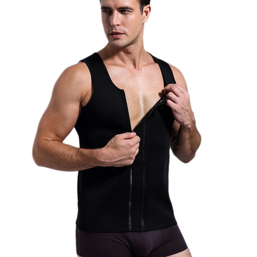 

Neoprene Privatal Label Waist Trainer Custom logo Tummy Control Trimmer Belt Body Shaper Men Slimming Waist Trainer, Black