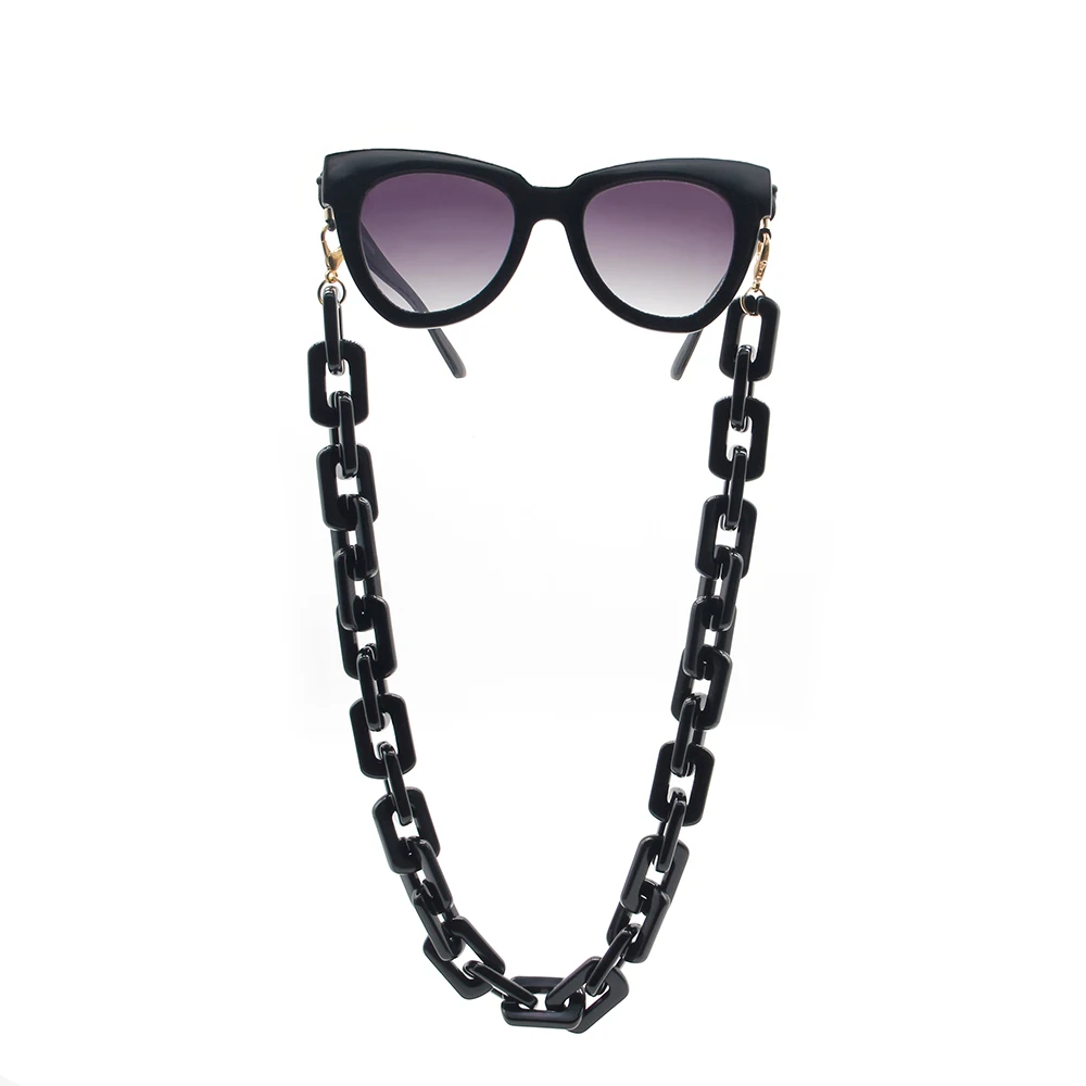 

2020 fashion plastic sunglasses chain holder cords, acrylic glass chain sunglasses accessories, As shown or customized