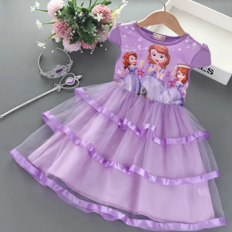 

2021 New Girls Summer Dresses Costumes Princess Dress for Girls Party Vestidos Fantasia Kids Girls Clothing Dress