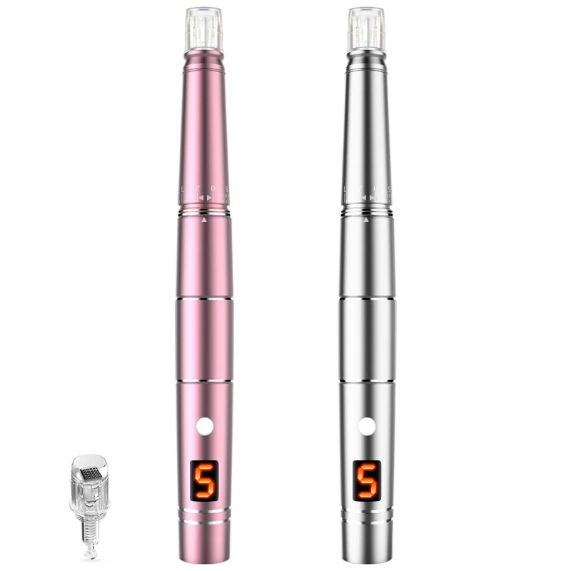 

Amazon Top Selling Derma Pen Microneedling Hydra Rolling Treatment Pen, Rose gold, silver