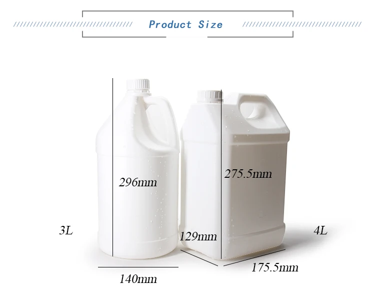 1 Gallon Heavy Duty Plastic Container Jug Water Bottle Plastic Gallon