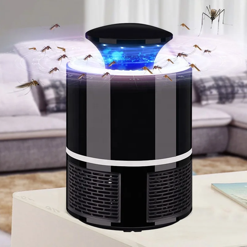 

usb led Mosquito killer lamp electric mosquito killer Photocatalysis mute home LED bug zapper insect trap Radiationless, Black/white