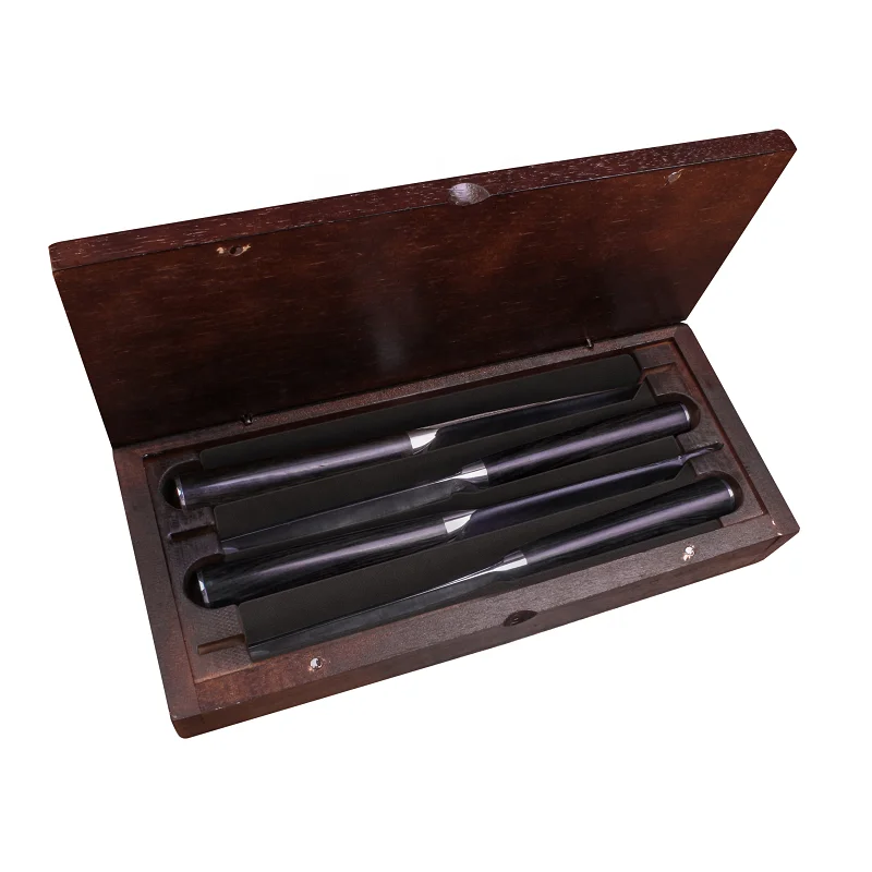 

4PCS Damascus Steak Knife Set 5 Inch Steak Knives Germany Ebony Wood Handle Kitchen Steak Knives