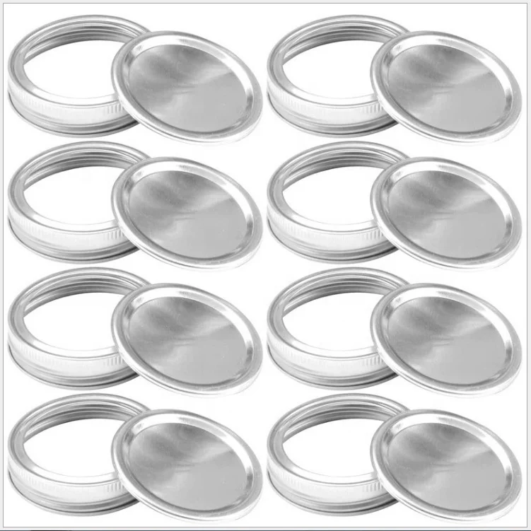 

Drop shipping 2.7/3.4inch canning jar lids 70mm regular mouth and 86mm width tinplate mason lids