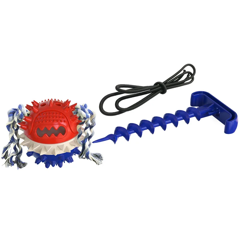 

In stock Strong durable Outdoor Hanging Pull Rope Chew Dog Toy Pet Playing Dog Interactive Cheewing Tug Of War Pet Toys