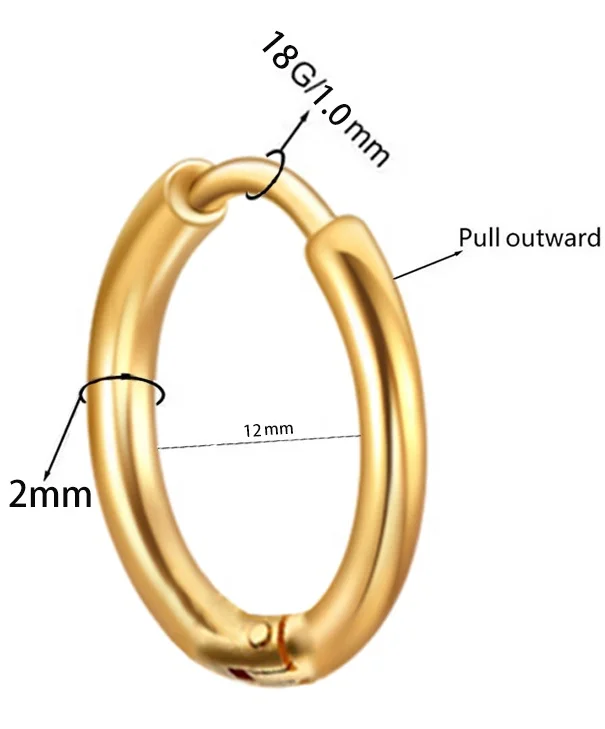 

Stainless Steel Stud Earrings Barbell Cartilage Helix Ear Piercing Earrings Plugs Tunnel Mixed Colors Nose Ring For Women Men